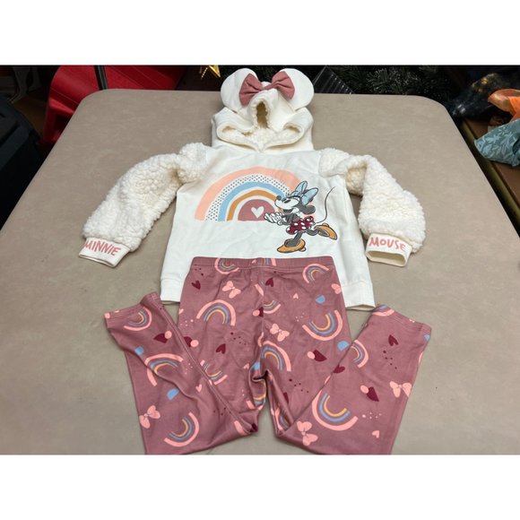 Toddler Girls' Disney Minnie Mouse Top and Bottom Set - Ivory 3T - Picture 5 of 10